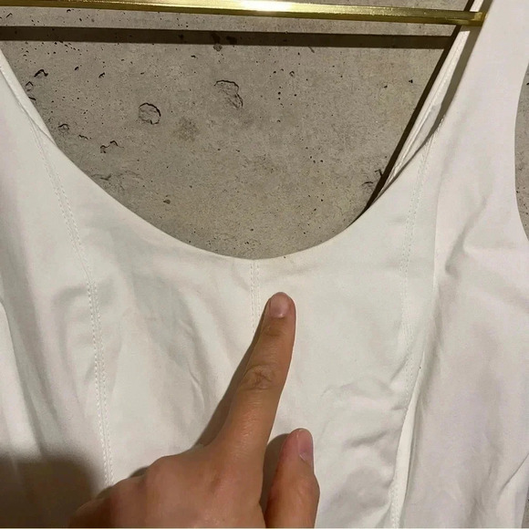 Club Monaco Bodycon Sheath Dress Size 0 Exposed Back Zipper Lined - Picture 2 of 13